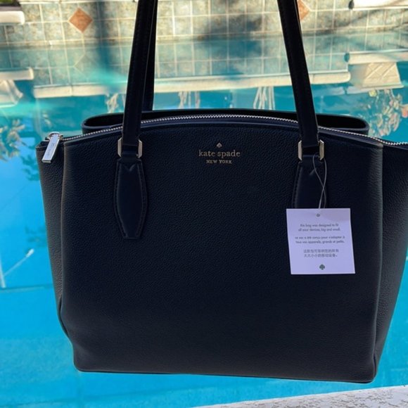 Kate Spade Monet Large Compartment Tote Black NWT - Picture 3 of 16
